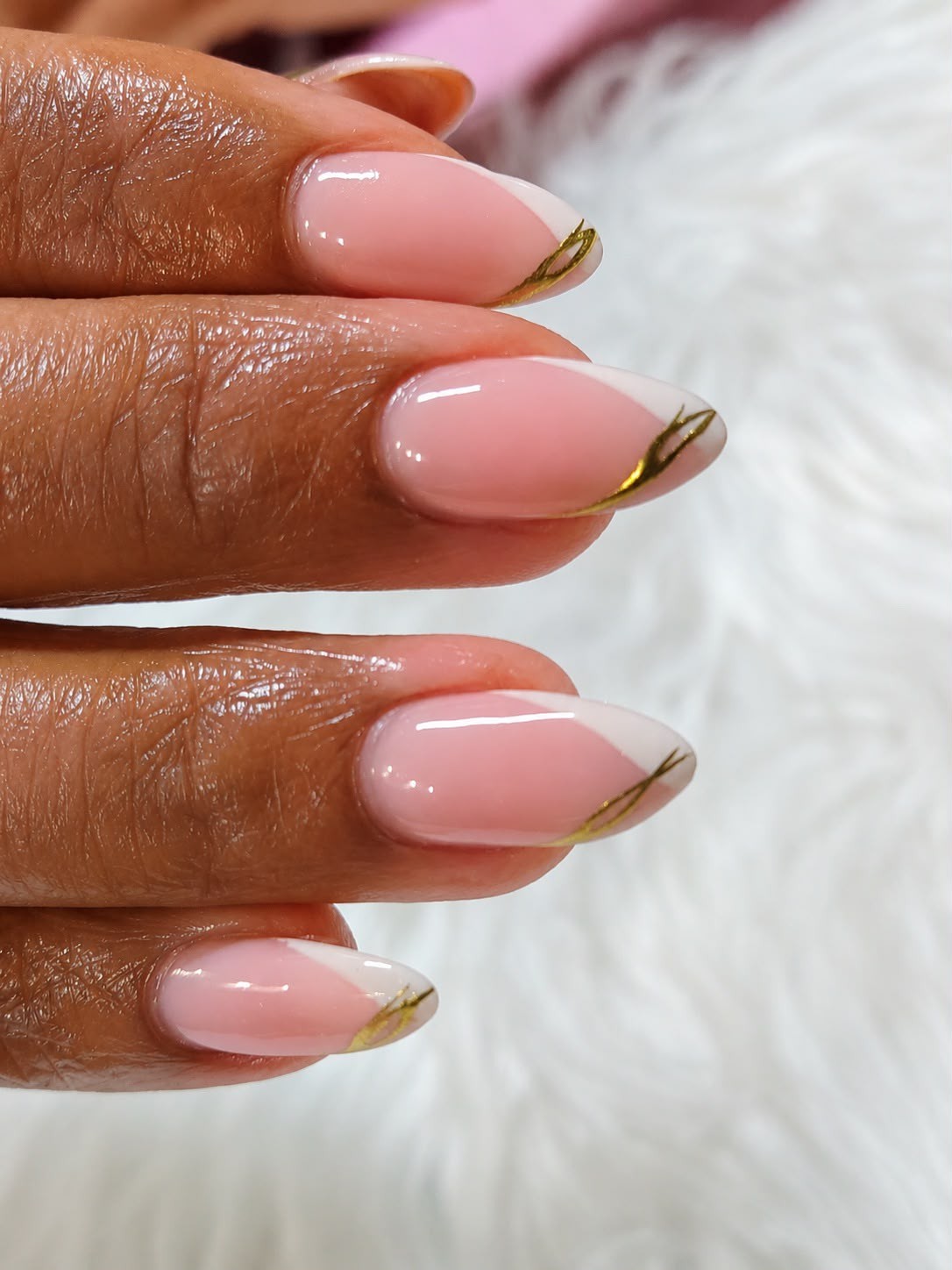 Close-up manicure detail at Indulge in Sandton